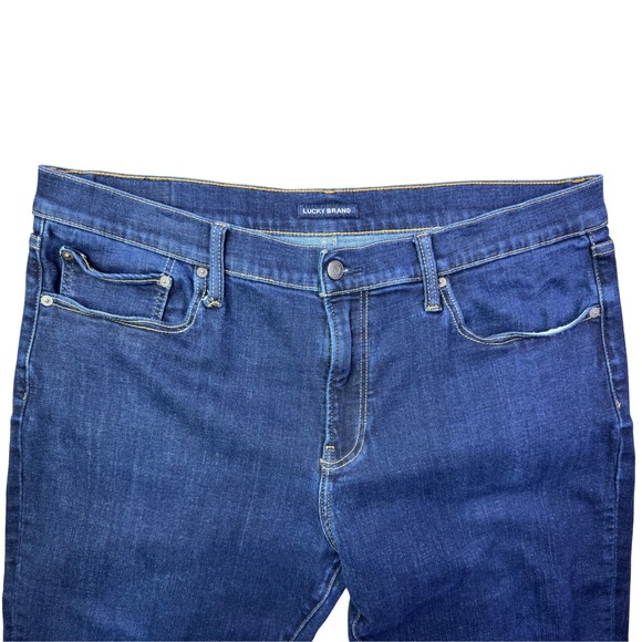 Lucky Brand 223 Straight Leg Jeans Dark Wash Mens 38 - Picture 3 of 15